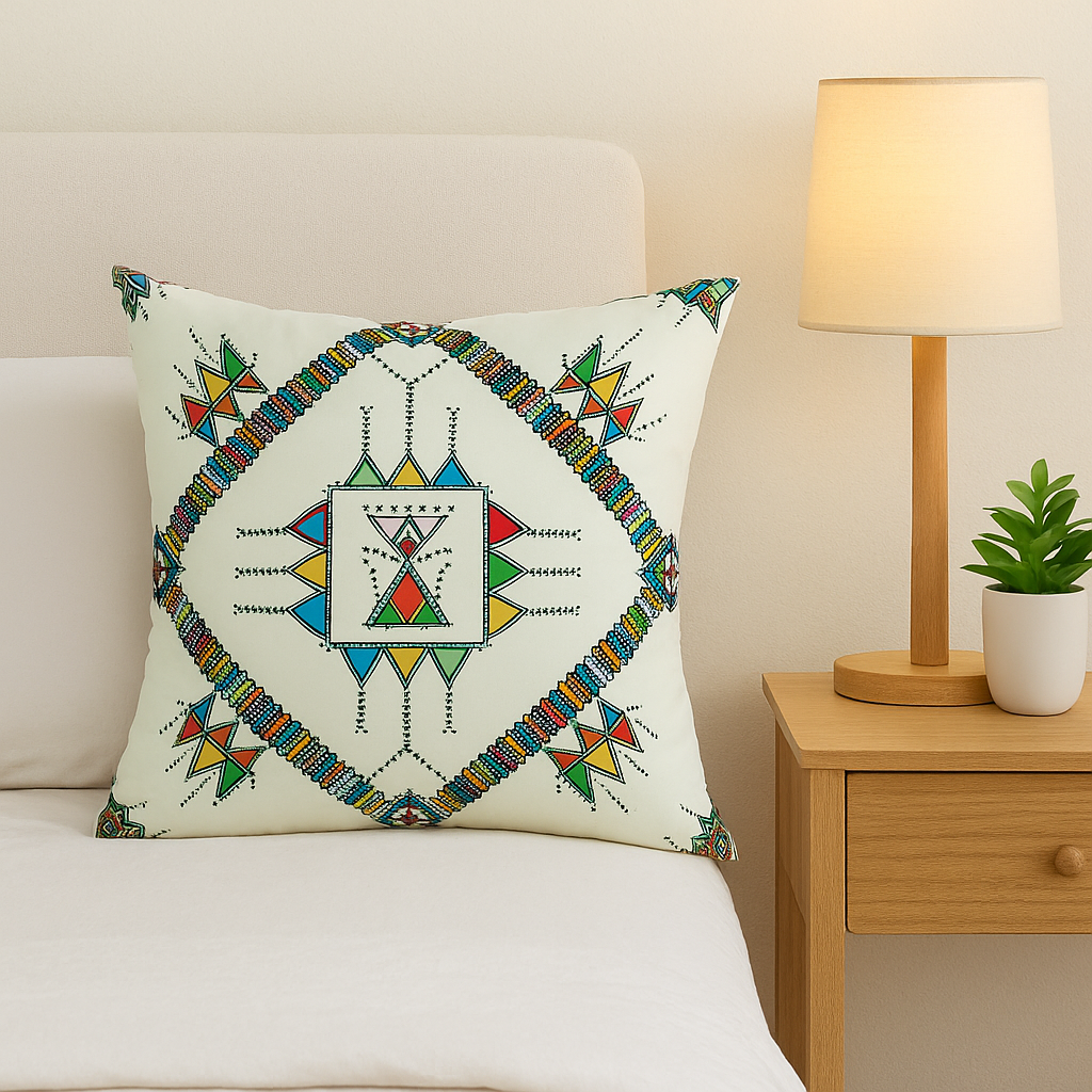 Fancy Digital Printed Cushion Cover 16x16 Inches Size