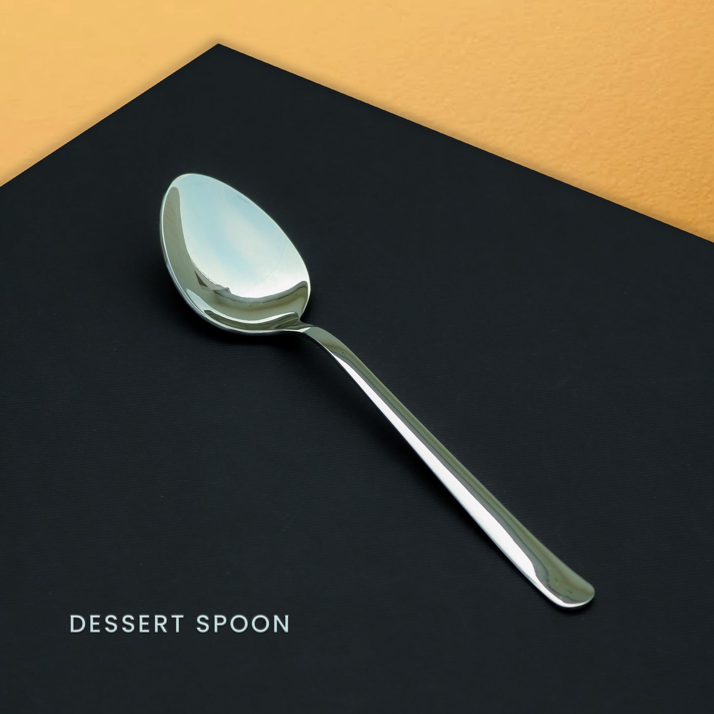 Premium Cutlery Set for Single Person Serving - Silver Color - Dessert Spoon, Fork, Knife & Tea Spoon