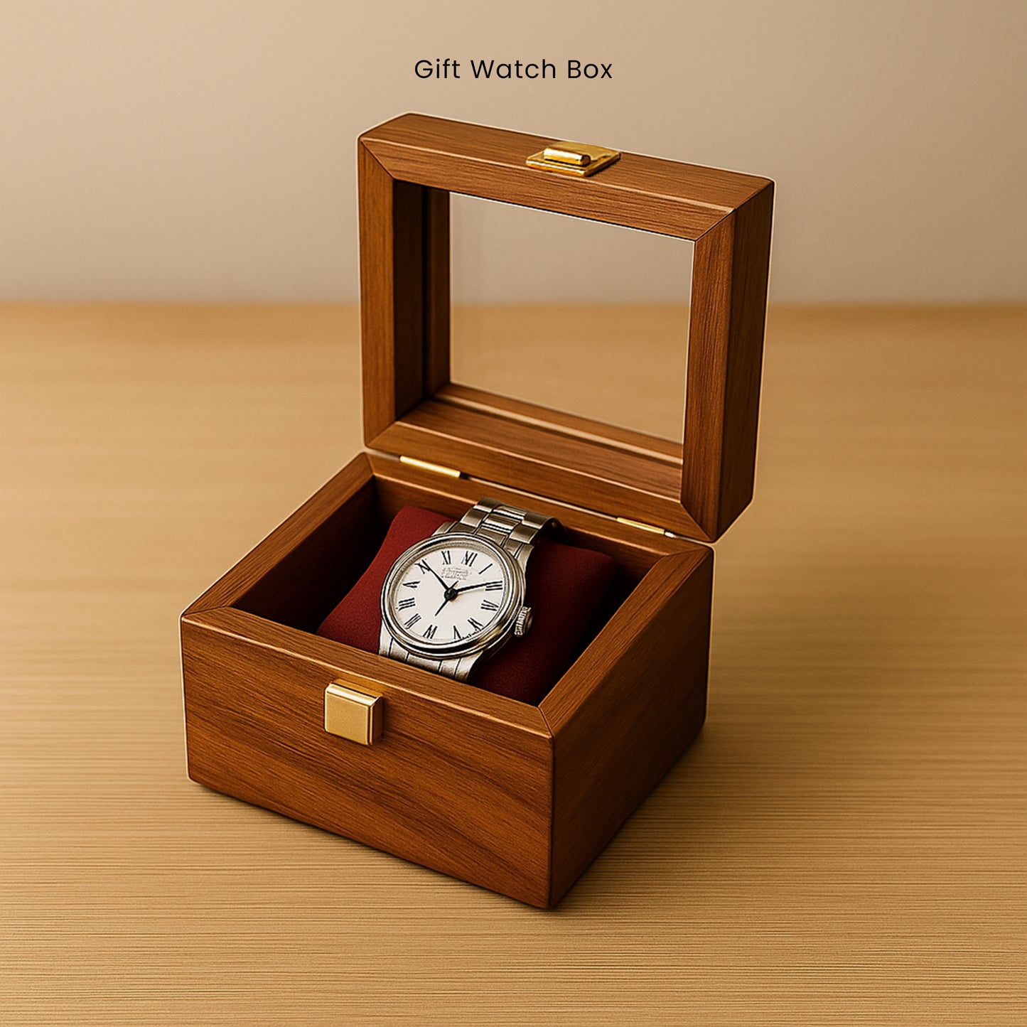 Solid Wood Organizer with Lock | 1 to 5 Slot Organizer in Natural Wood