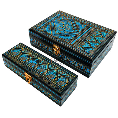 Handcrafted Wooden Jewelry Box Set – Premium Carved Storage Box with Discount Deal