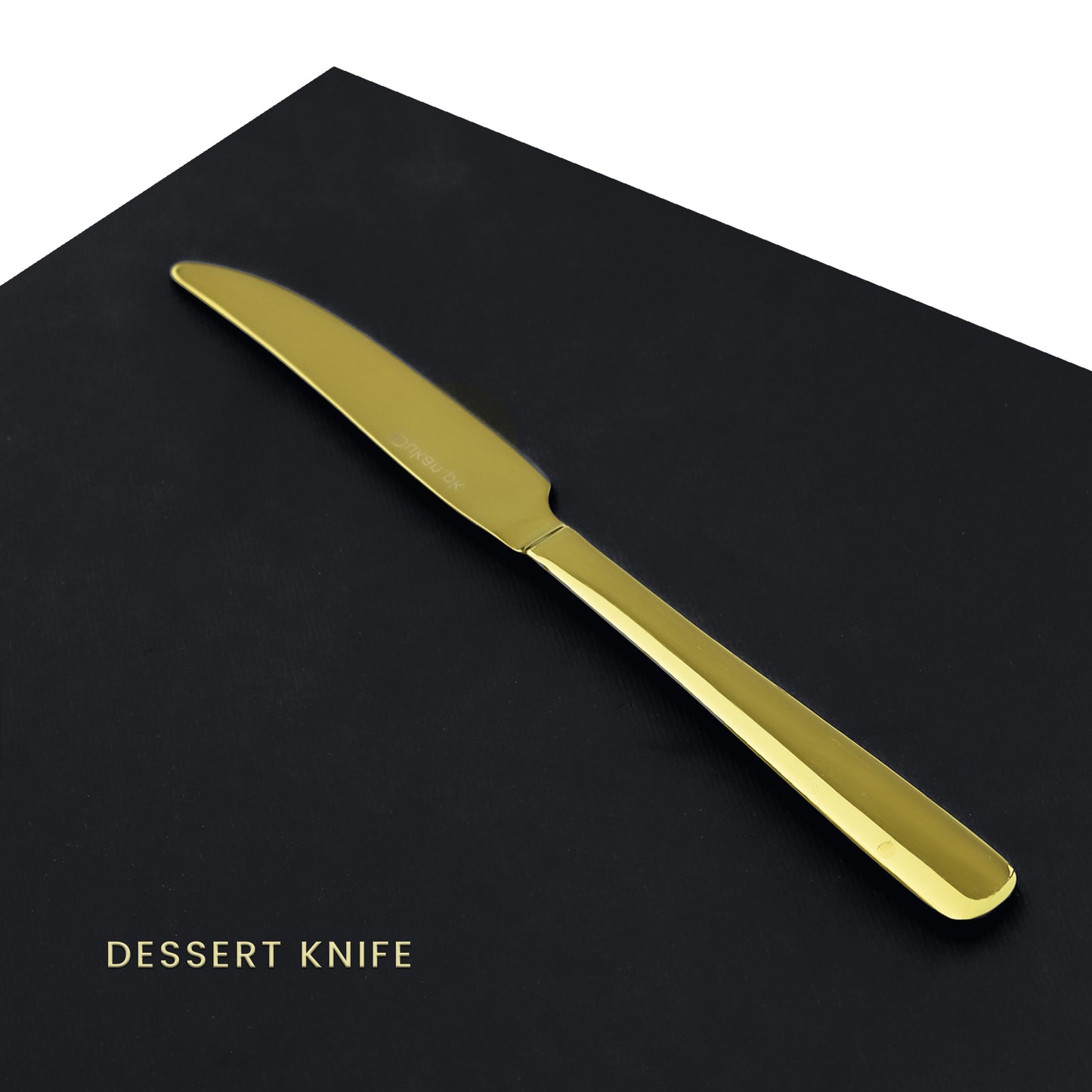 Premium Dessert Knife Set for 6, 8 & 12 Person Serving - Golden Color