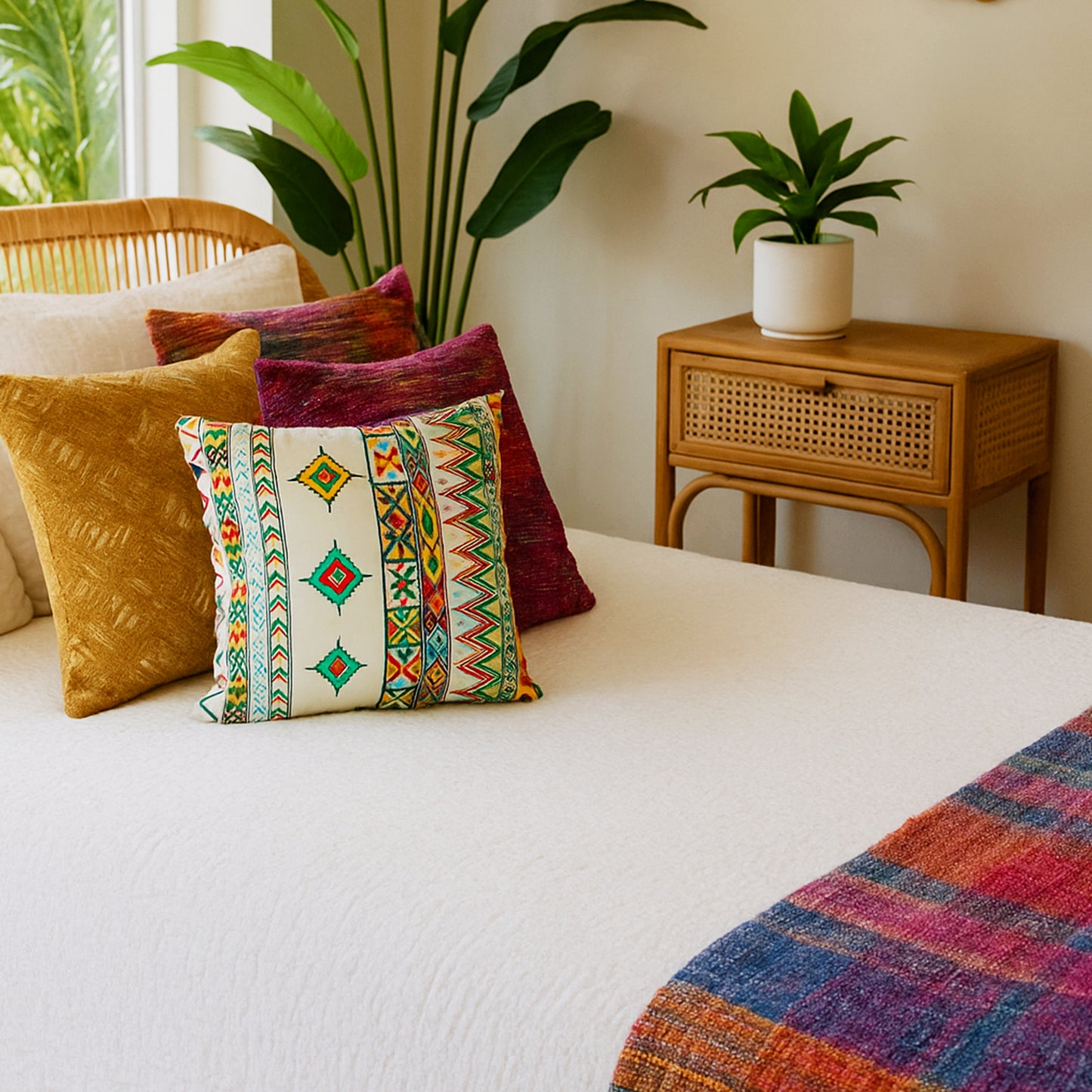 Fancy Digital Printed Cushion Cover 16x16 Inches Size