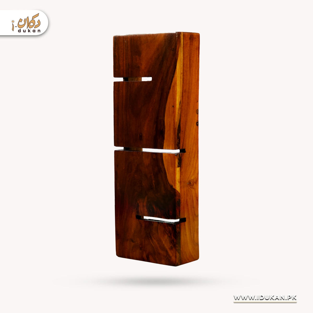Handmade wooden wall lamp for home decor