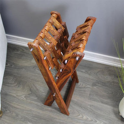 Handmade Wooden Folding Chair for Home Decor