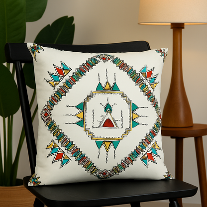 Fancy Digital Printed Cushion Cover 16x16 Inches Size