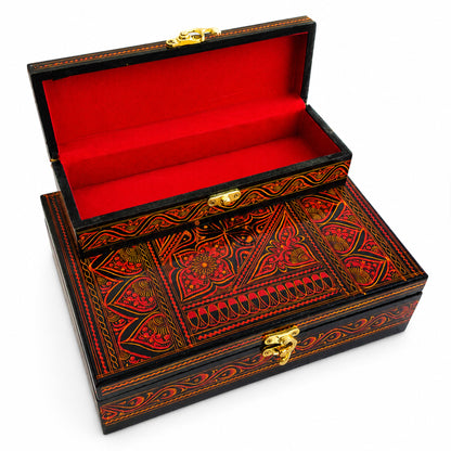Handcrafted Wooden Jewelry Box Set – Premium Carved Storage Box with Discount Deal