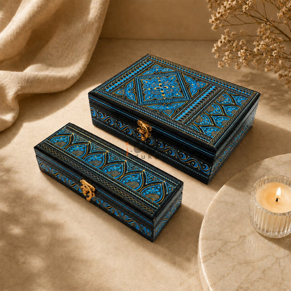Handcrafted Wooden Jewelry Box Set – Premium Carved Storage Box with Discount Deal