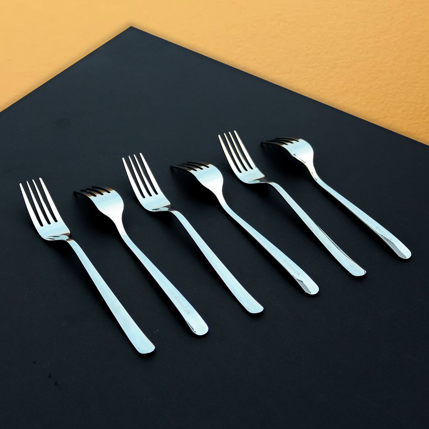 Premium Dessert Fork Set for 6, 8 & 12 Person Serving - Silver Color