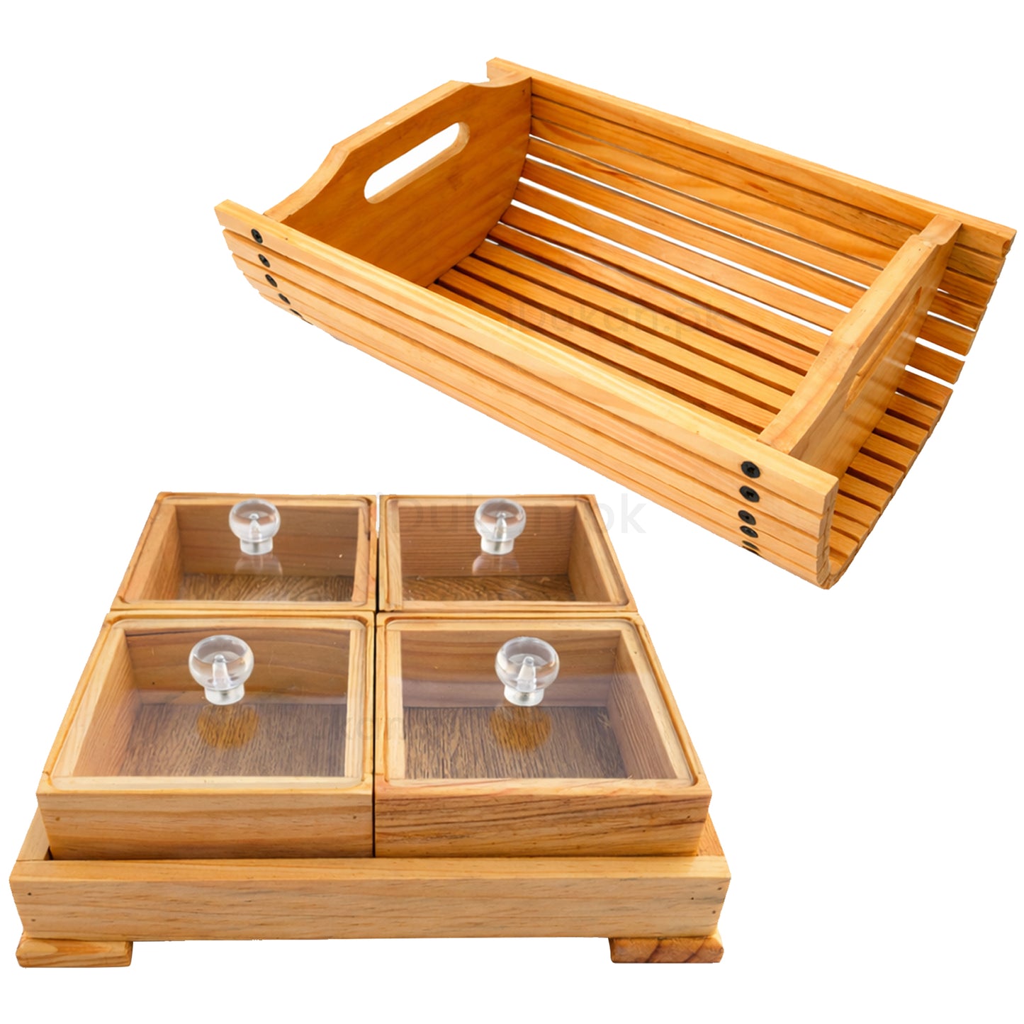 Special Bundle Offer — Wooden Storage Set + Fruit Serving Basket