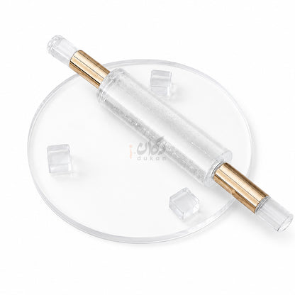 Premium Acrylic Rolling Pin – Heavy Duty Transparent Non Stick Belan For Perfect Roti