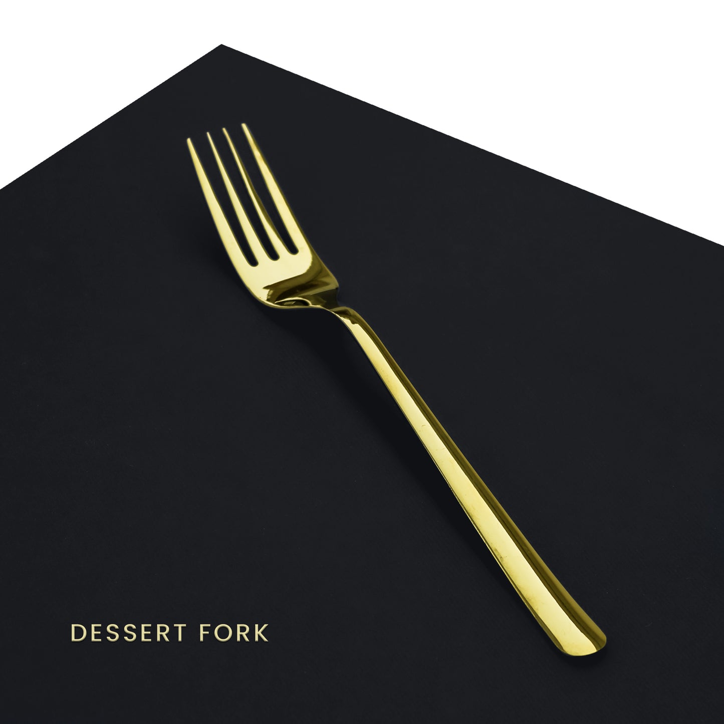 Premium Dessert Fork Set for 6, 8 & 12 Person Serving - Golden Color