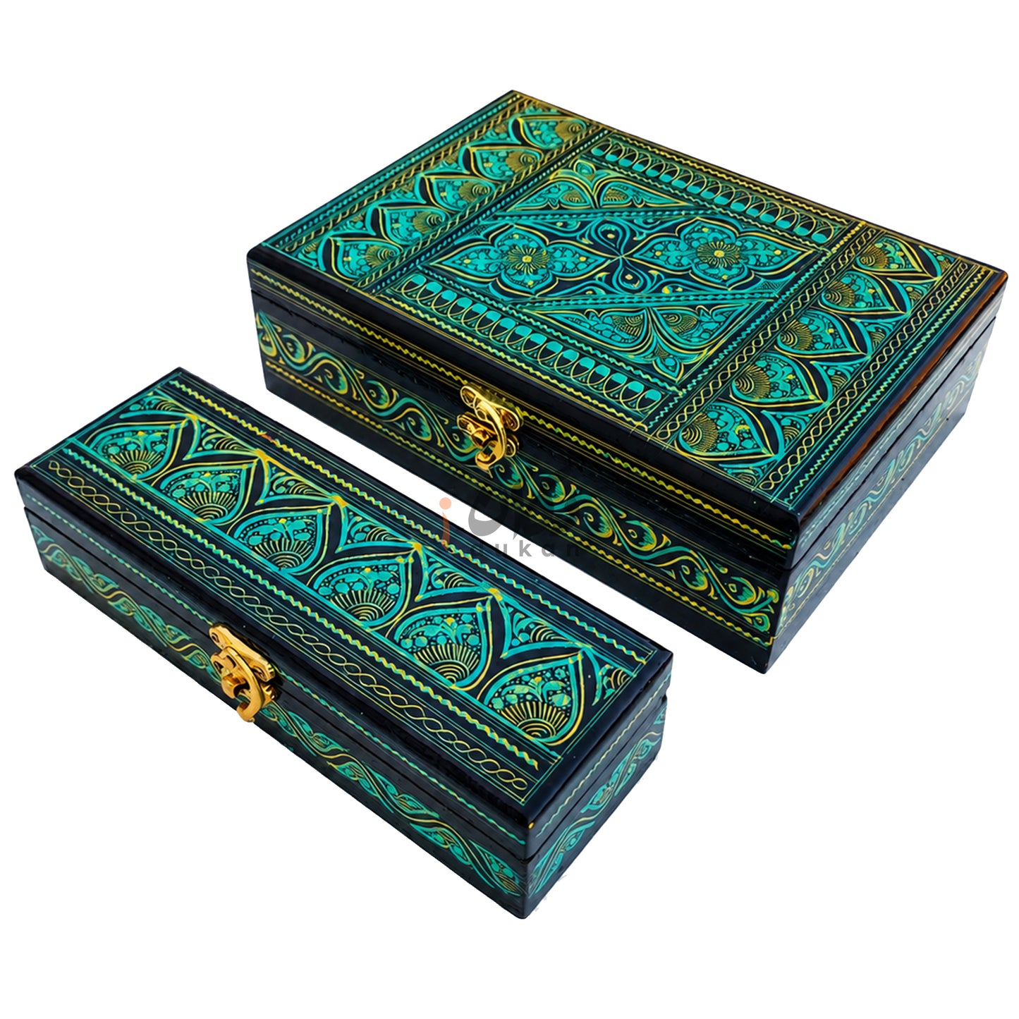 Handcrafted Wooden Jewelry Box Set – Premium Carved Storage Box with Discount Deal