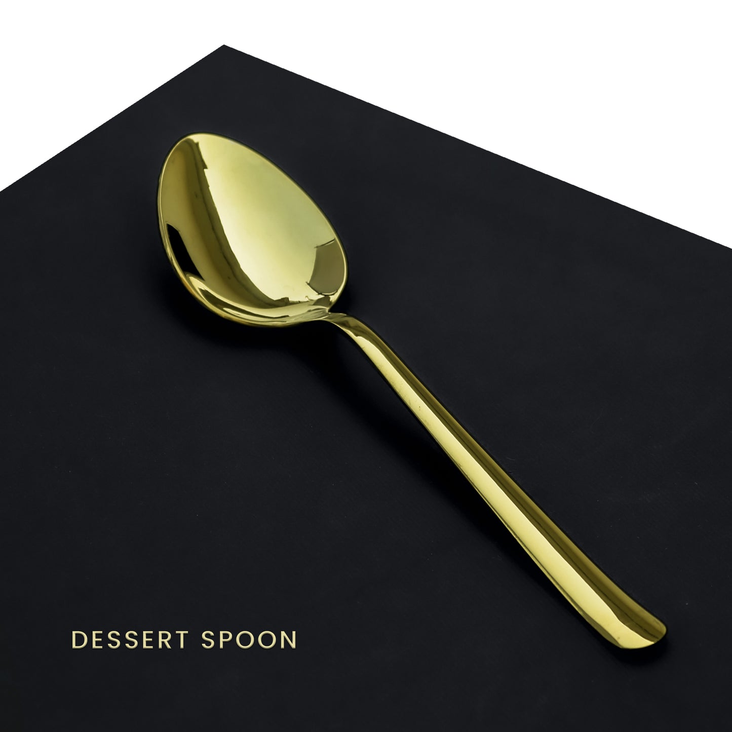 Premium Dessert Spoon Set for 6, 8 & 12 Person Serving - Golden Color