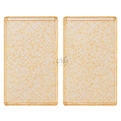 Luxury Acrylic Tray Set – Premium Decorative Serving & Organizer Tray (Set of 2)