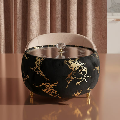 Inside Steel Bowl Turkish Velvet Hotpot with Acrylic Lid