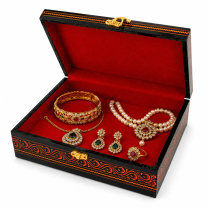 Handcrafted Wooden Jewelry Box Set – Premium Carved Storage Box with Discount Deal