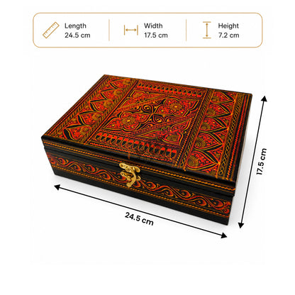 Handcrafted Wooden Jewelry Box Set – Premium Carved Storage Box with Discount Deal