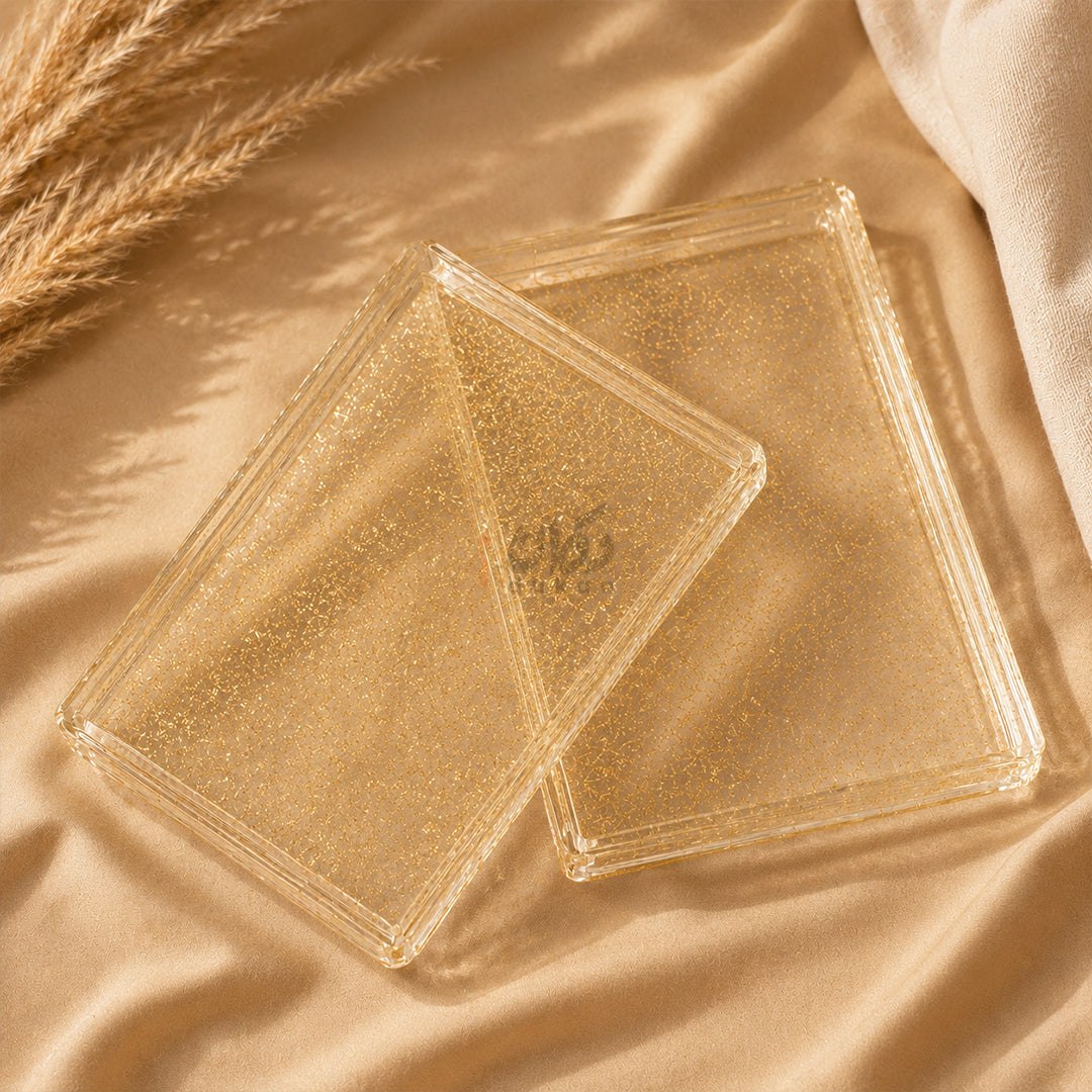 Luxury Acrylic Tray Set – Premium Decorative Serving & Organizer Tray (Set of 2)