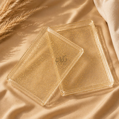 Luxury Acrylic Tray Set – Premium Decorative Serving & Organizer Tray (Set of 2)