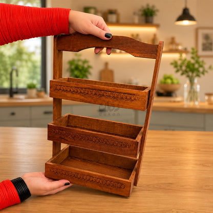 Handmade Wooden Spoon Rack for Kitchen