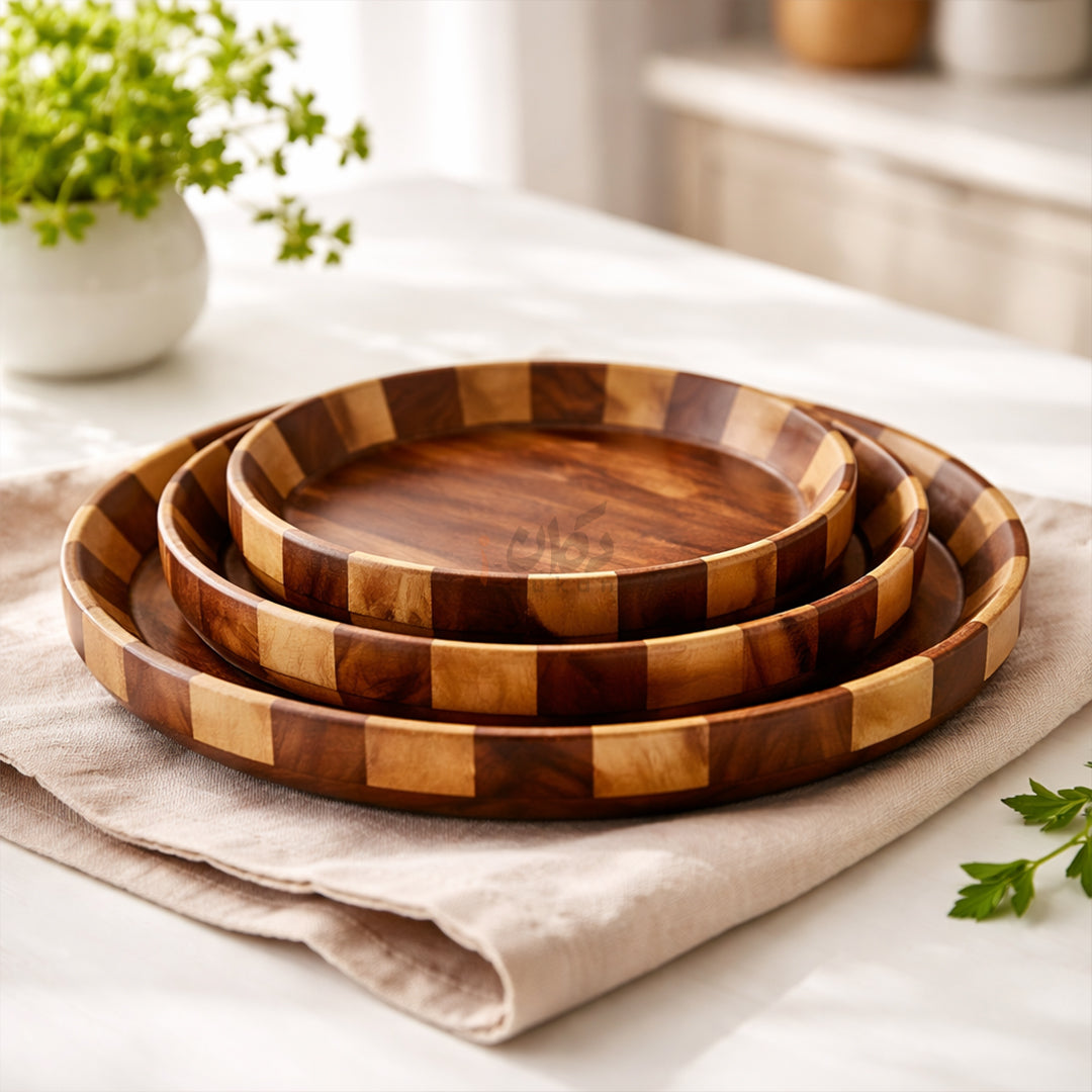 Premium Handcrafted Pure Wood Kitchen Items Deal-1 and Deal-2