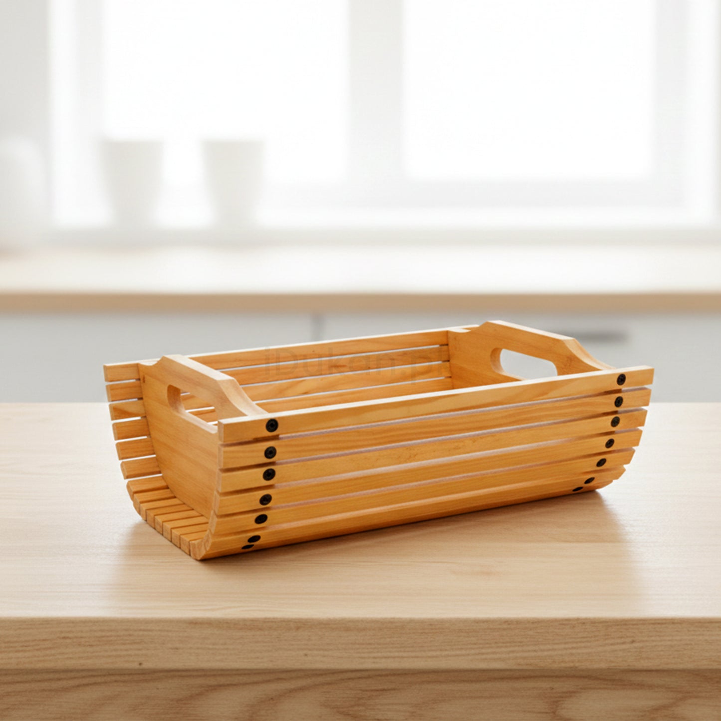 Wooden Fruit Serving Basket – Premium Kail Wood