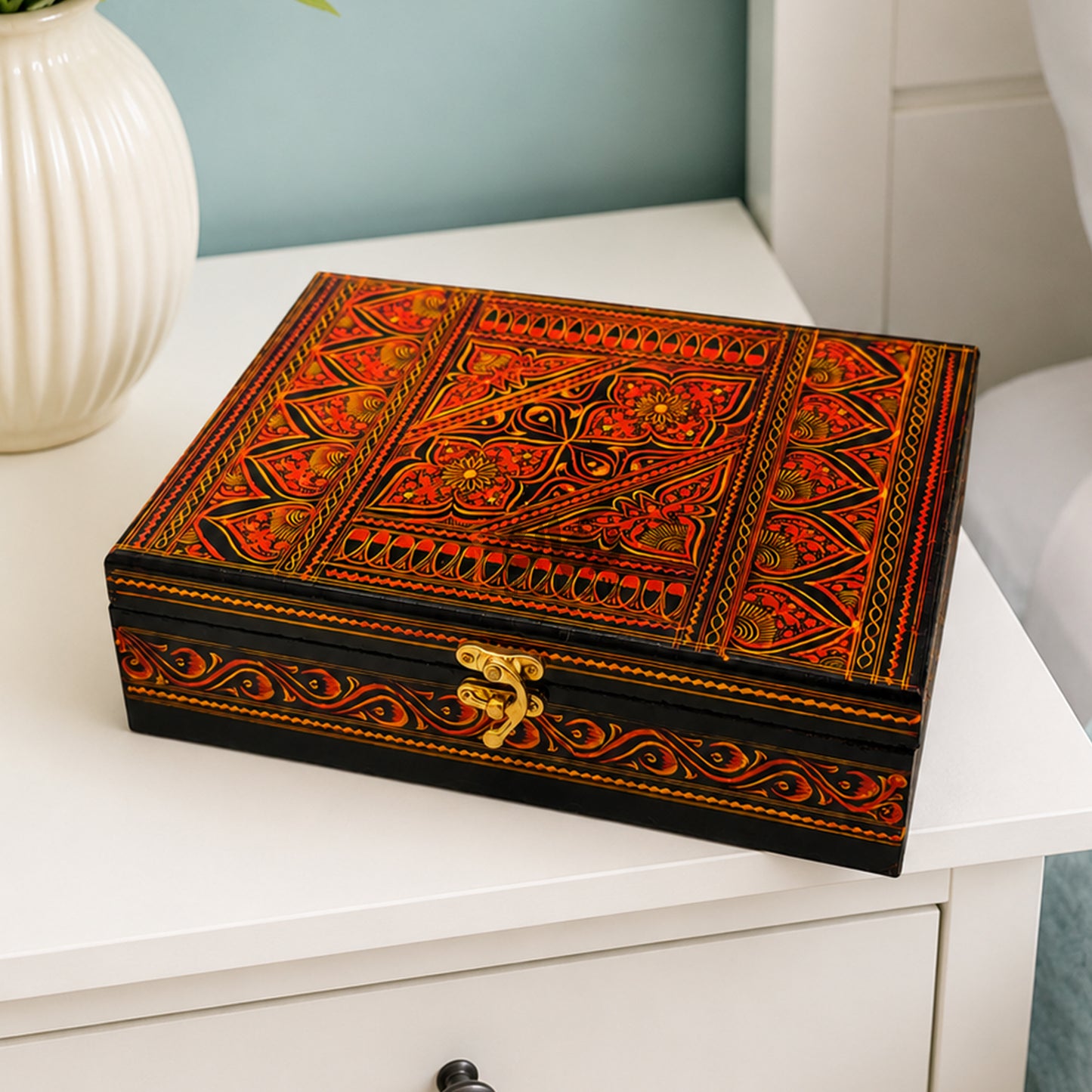 Handcrafted Wooden Jewelry Box Set – Premium Carved Storage Box with Discount Deal
