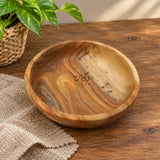Pure Wooden Bowls Set of 7 Pieces – Natural Wooden Serving Bowls