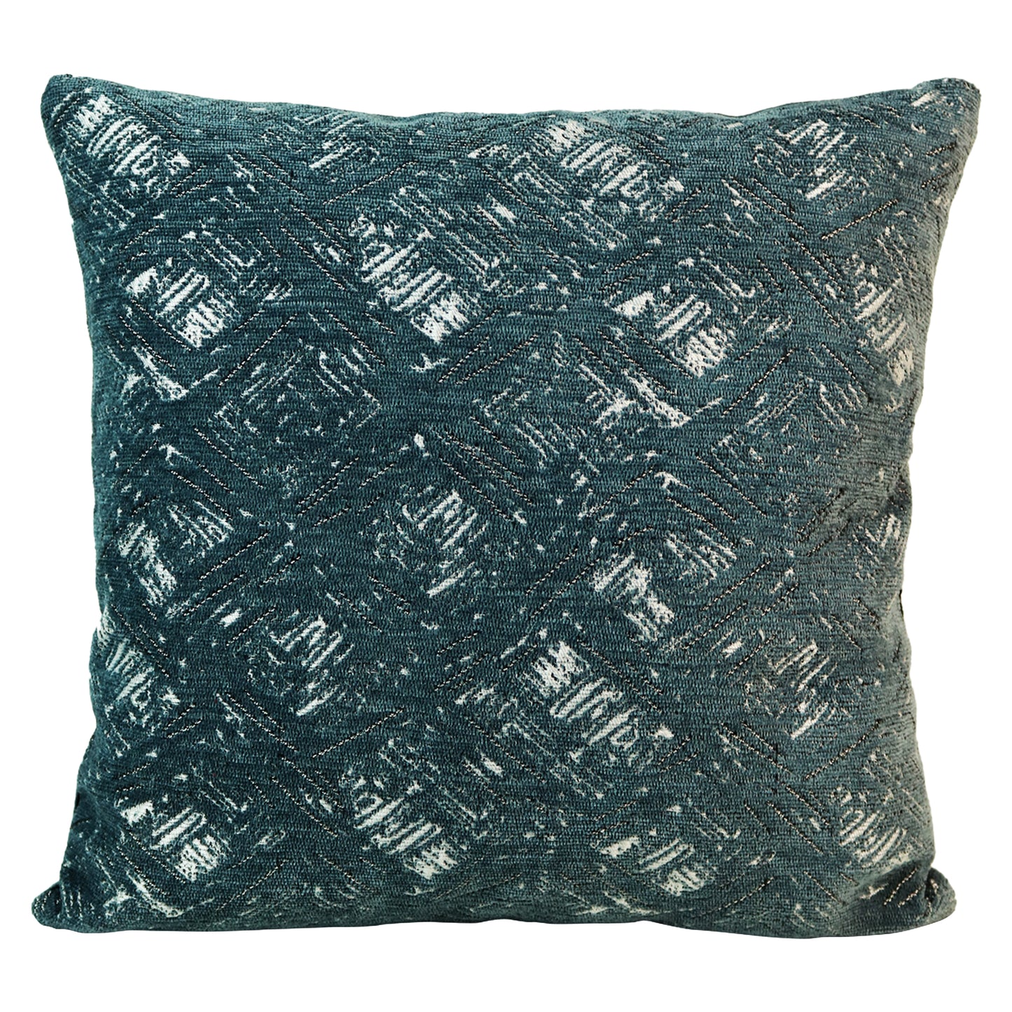 Fancy Foil Printed Velvet Cushion Cover 16x16 Inches Size