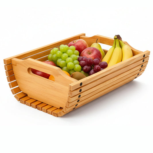 Wooden Fruit Serving Basket – Premium Kail Wood