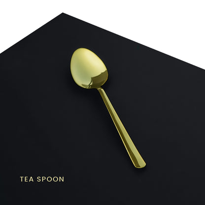 6 Person Premium Cutlery Set - Golden Color - 28 Pieces