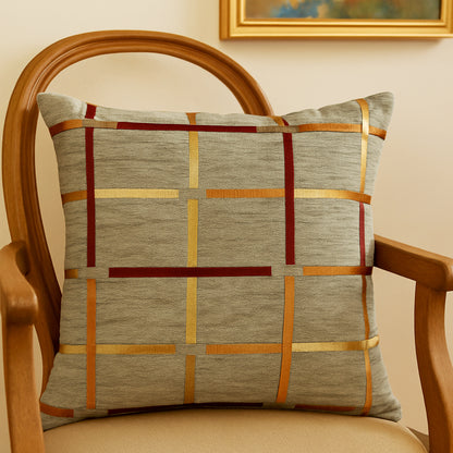 Fancy Foil Printed Velvet Cushion Cover 16x16 Inches Size