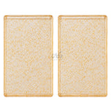 Top view of luxury gold acrylic tray set