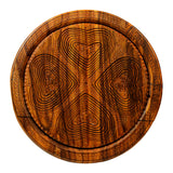 Foldable wooden basket folded flat top view