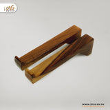 Foldable sheesham wood laptop stand