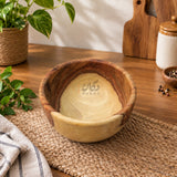 Natural Wooden Serving Bowls for Salad, Snacks & Dry Fruits