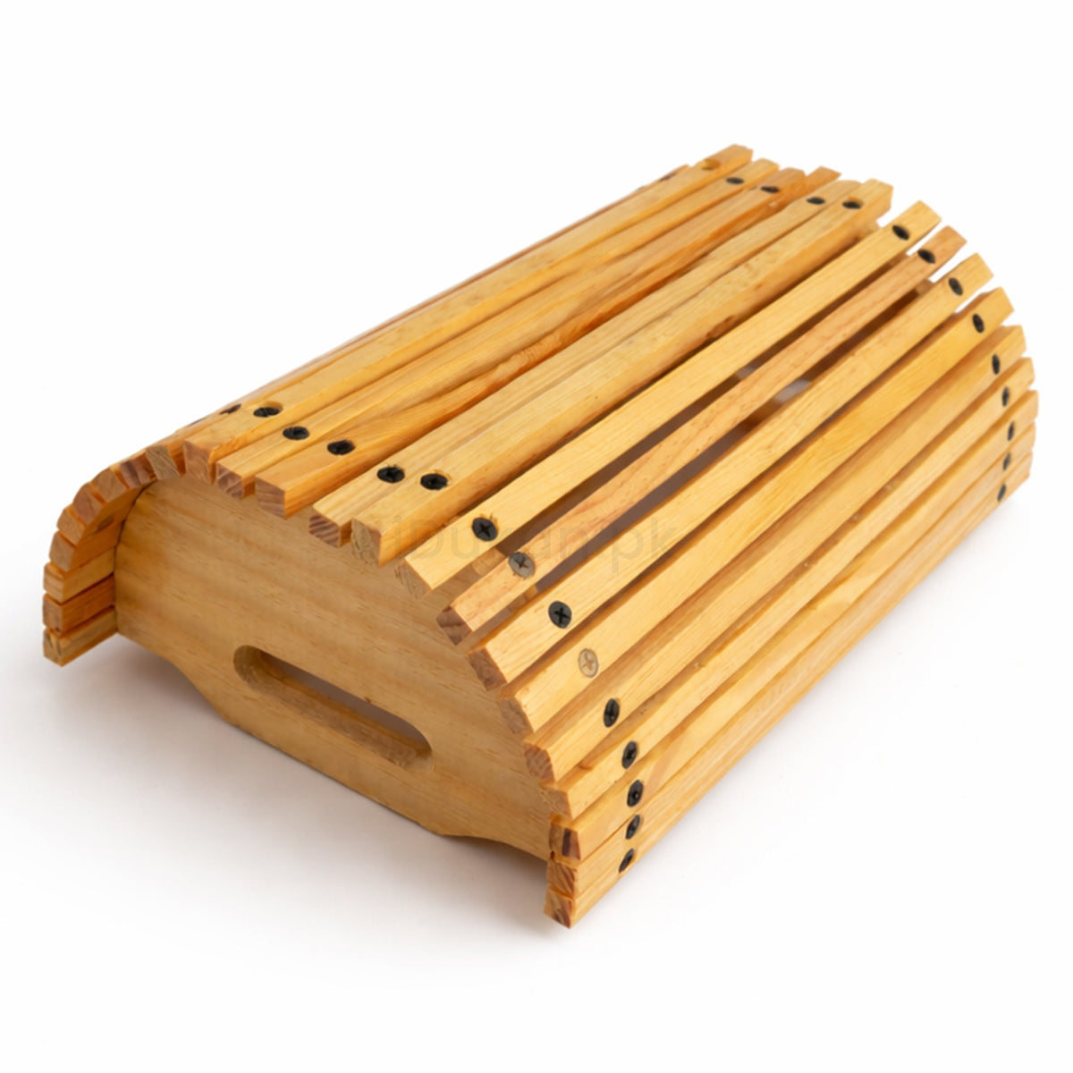 Foldable kail wood fruit serving basket
