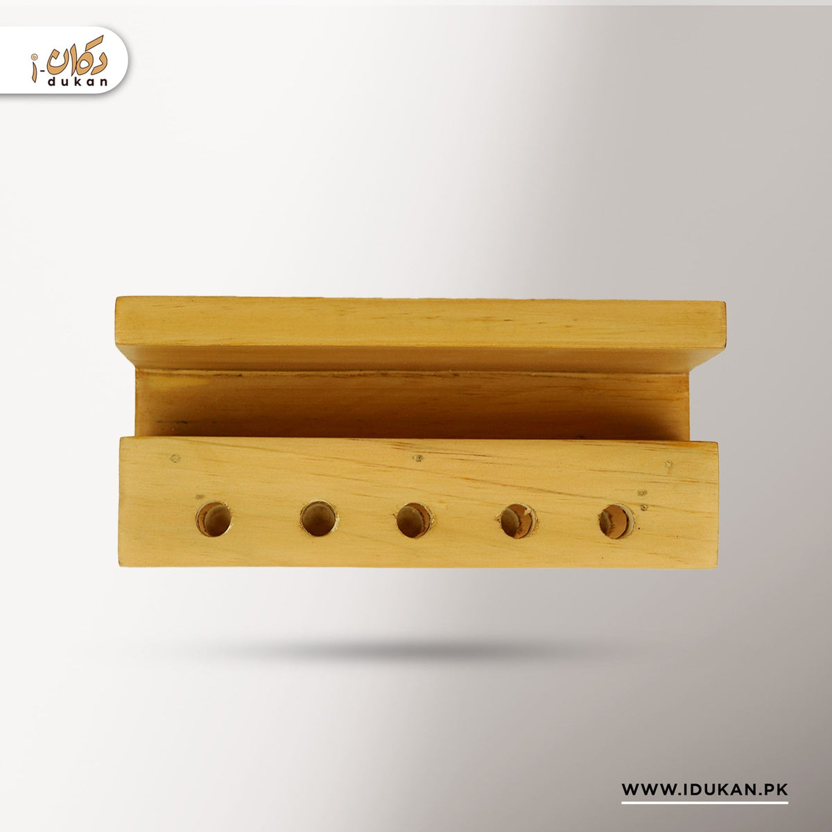 Dark sheesham wood pen holder stand