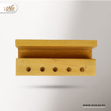 Dark sheesham wood pen holder stand